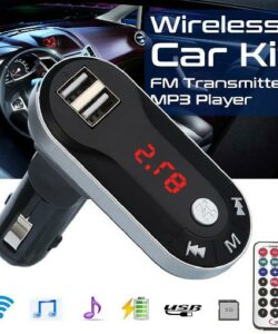 New Bluetooth Car FM Transmitter Modulator Car mp3 Player Wireless Handsfree Music with USB interface Car USB TF SD Remote 11.8