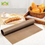 WCIC Teflon Sheet Reusable Resistant Baking Mat Grill Liner Oil-proof Paper Baking Oven Tool Non-stick for BBQ