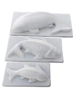 BalleenShiny DIY 3D Koi Fish Carp Mold Plastic Jelly Handmade Sugarcraft Mold Cake Pudding Chocolate Mould Baking Tool Tablewrae