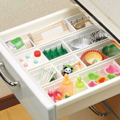 3 Colors Creative Design Adjustable Drawer Organizer Household Kitchen Board Free Divider Makeup Tableware Storage Box New