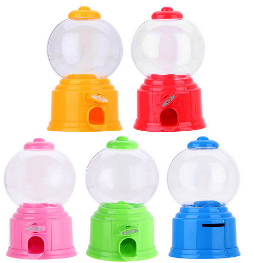 Cute Sweets Mini Candy Machine Bubble Gumball Dispenser Coin Bank Kids Toy Worldwide sale Money Saving Box Baby Gift Toys