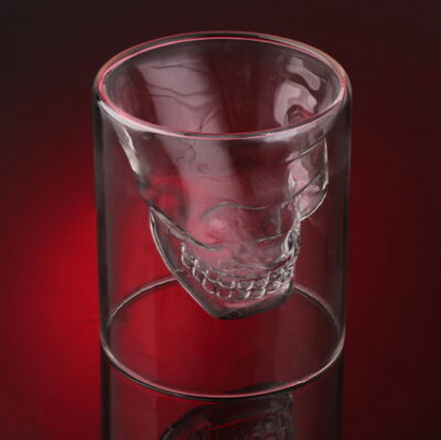 Creative Designer Skull Head Shot Glass mug Fun Doomed Transparent Party Doom Drinkware Gift for Halloween