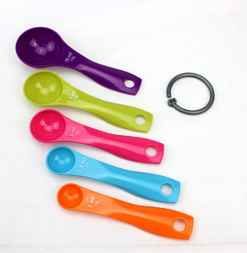 5 Pcs Colorful Hot Charming Measuring Spoons Set