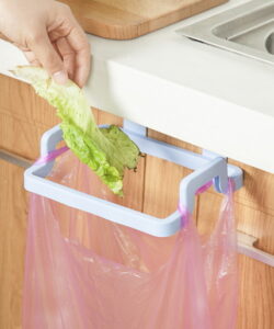 Kitchen Garbage Bags Storage Rack Trash Bag Holder Hanging Cupboard Dish Cloth Hanger Frame Holder Cabinet