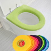 1Pc Household Daily Products Bathroom Toilet Seat Cover O-Shaped Warm Pads Flush Random Color High Quality