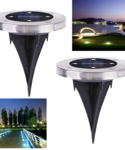 LED Solar Powered Ground Light Outdoor Waterproof