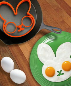 Orange Silicone Bunny Frame Cartoon Egg Mold Pancake