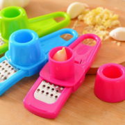 Easy Cute Multifunctional Ginger Garlic Press Grinding Grater Planer Slicer Mini Cutter Kitchen Cooking Gadgets Tools Utensils Accessories