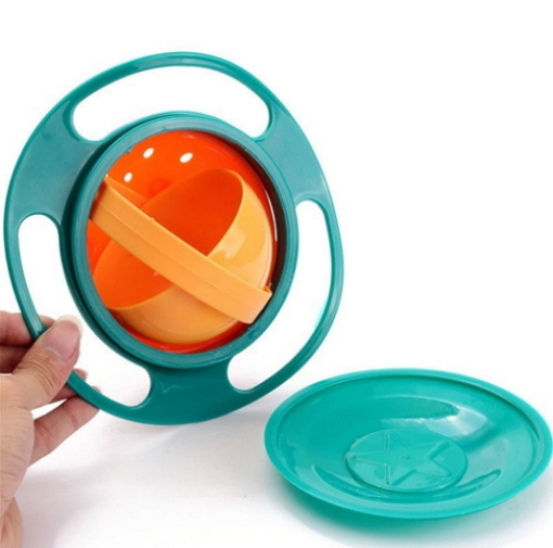 Spill Proof Perfect Bowl Practical Design Children Kid Baby Toy Universal 360 Rotate Spill-Proof Bowl Dishes
