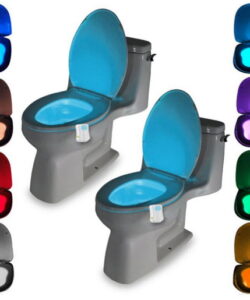 Human Motion Sensor Automatic Colorful Toilet Seat LED Light