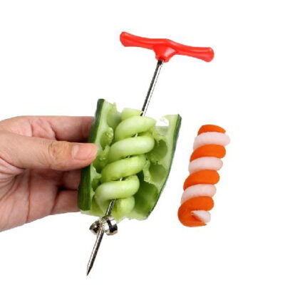 Vegetables Spiral Knife Carving Tool Potato Carrot Cucumber Salad Chopper Manual Spiral Screw Slicer Cutter Spiralizer