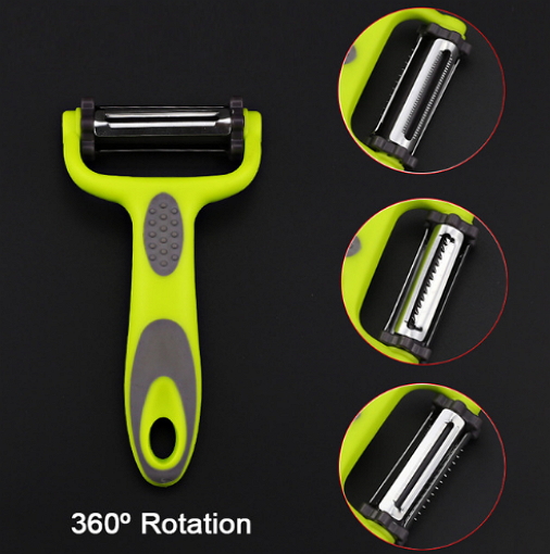 Perfect Vegetable Cutter Peeler with 3 Blades 360 Degree Rotary Multifunctional Potato Peeler Fruit Planer Kitchen Gadgets