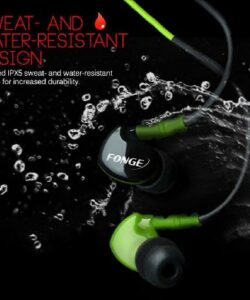 Waterproof Earphones In Ear Earbuds HIFI Sport Headphones Bass Headset with Mic for xiaomi Galaxy s6 smart phones