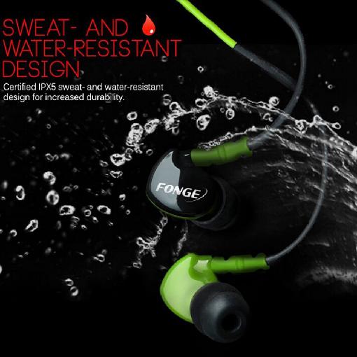 Waterproof Earphones In Ear Earbuds HIFI Sport Headphones Bass Headset with Mic for xiaomi Galaxy s6 smart phones