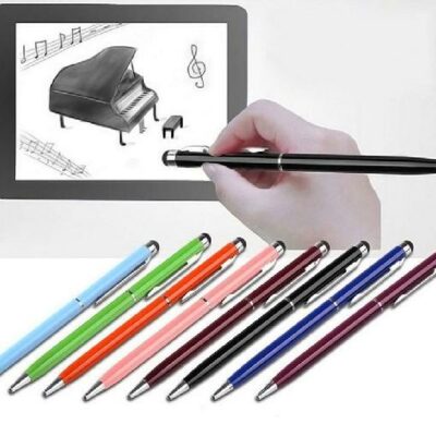 5pcs/lot 2in1 Touch Screen Stylus Pen+ Ballpoint Pen for iPad iPhone Tablet Smartphone radom colors CA