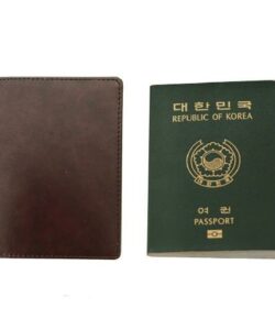 the Cover of Passport Cover Casual Business Card Holder Men Credit Card ID Holders Leather Card Bag