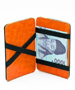 Korean Magic Money Clips Wallet Leather Men Purse Casual Credit Card Organizer