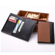 Leather Passport Cover Men Travel Credit Card Holder Cover Russian Passport Wallet for Document