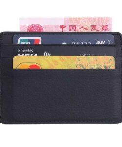 Leather Slim Men Credit Card Holder Brand Designer Card Wallets ID Card Holder Purses tarjetero hombre