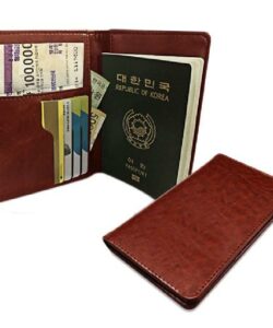 Passport Cover Leather Passport Holder Men Travel Wallet Credit Card Holder Cover for Documents Case