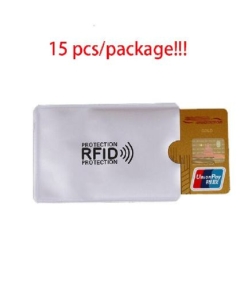 15 pcs RFID Card Holder Blocking Reader Lock Bank Card Keeper Small Safe Male Card Cover Wallet