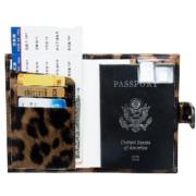 Passport Cover Leather Passport Holder Fashion Travel Wallet Credit Card Holder Document Wallet Case