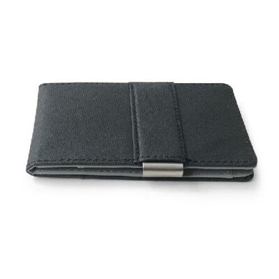 Men Money Clip Metal PU Leather Short Wallet Slim Male Card Case Metal Clamps for Money Wallet