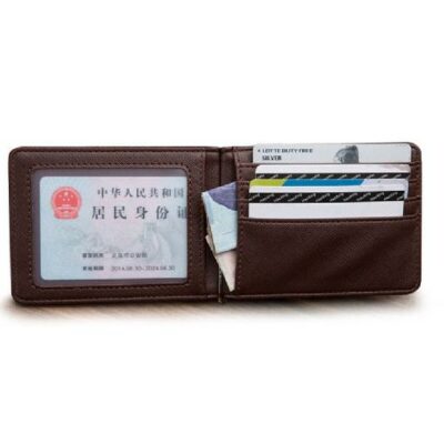 Men Money Clip Metal Credit Card Case Brand Luxury Short Men Wallets Billfold Clamp for Money Carteira